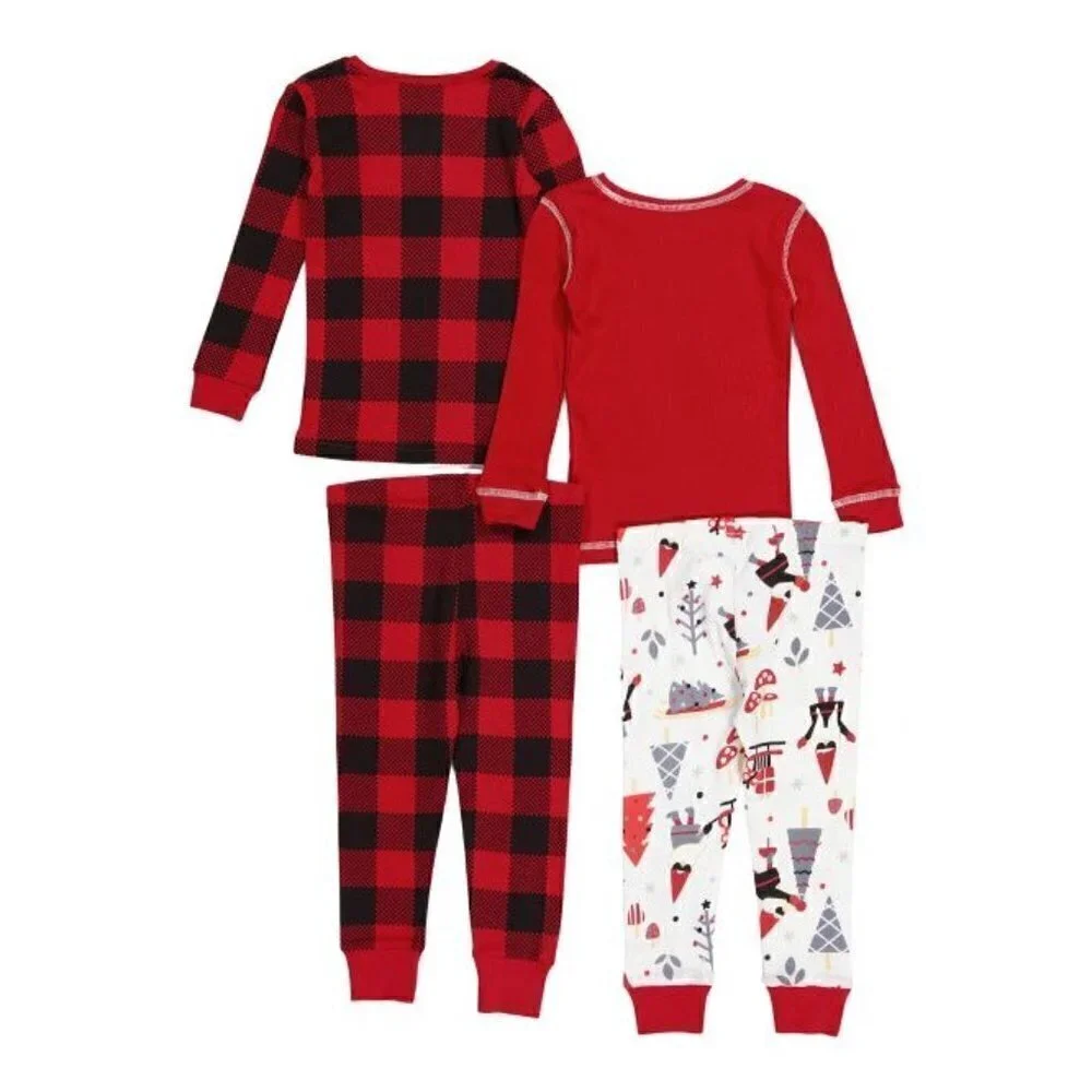 JINGLES & JOY Infant Boy 2pc Tight Fit Holiday Cheer Pajama Set Size 24M